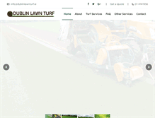 Tablet Screenshot of dublinlawnturf.ie